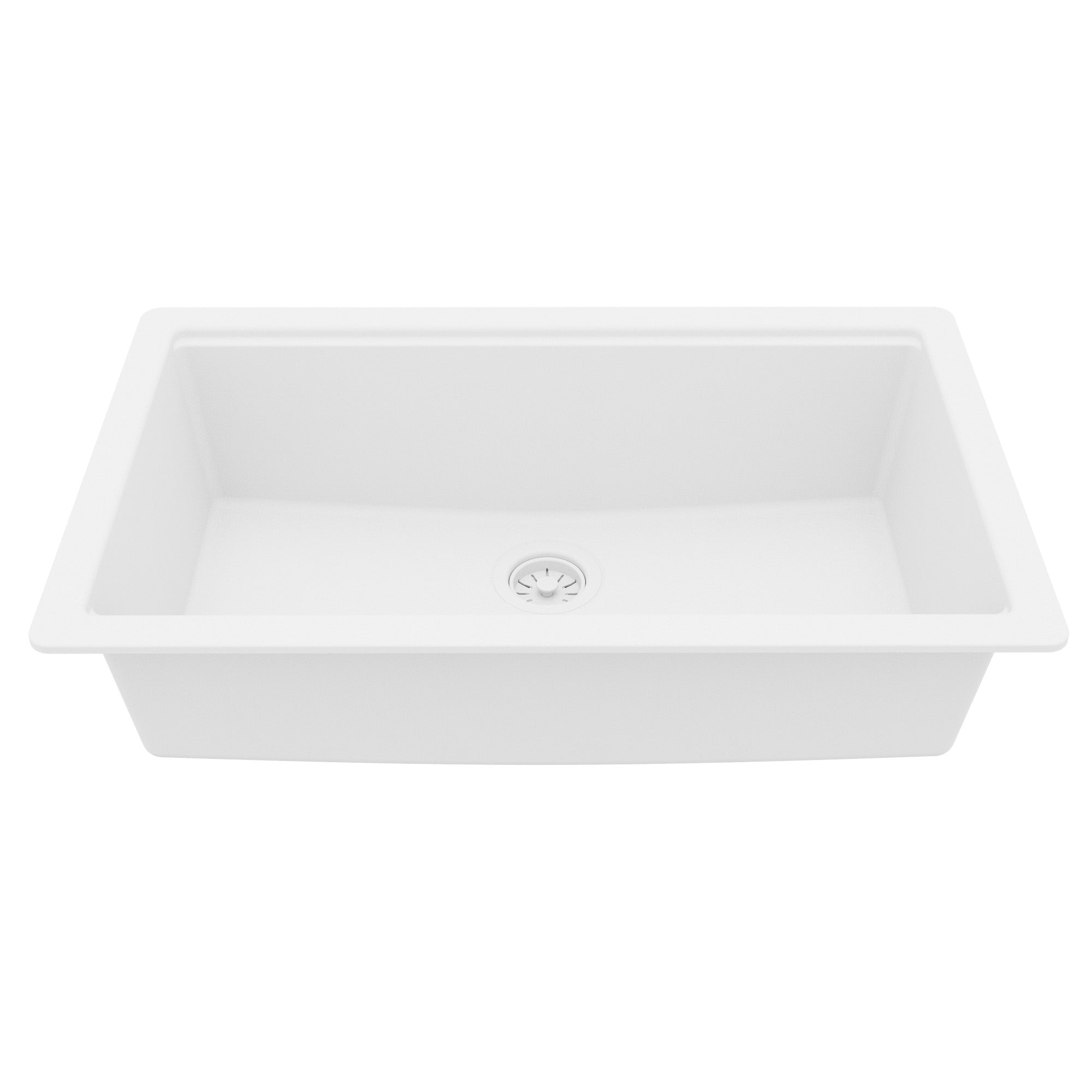 Karran 32 quartz composite workstation kitchen sink white product image