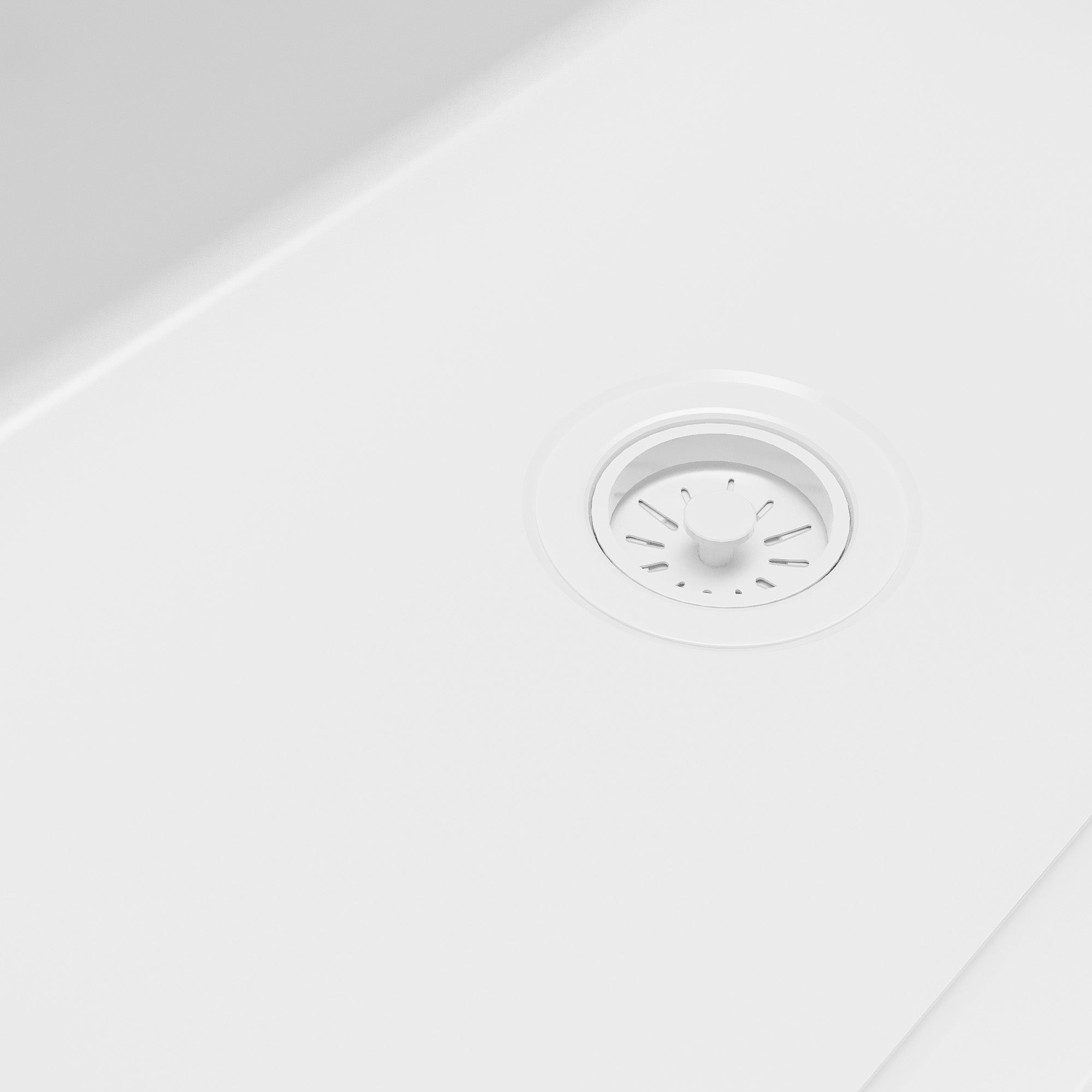 Alternative View of Karran Fireclay 33" Fireclay Farmhouse Sink with Accessories, White, FCP33SBWH