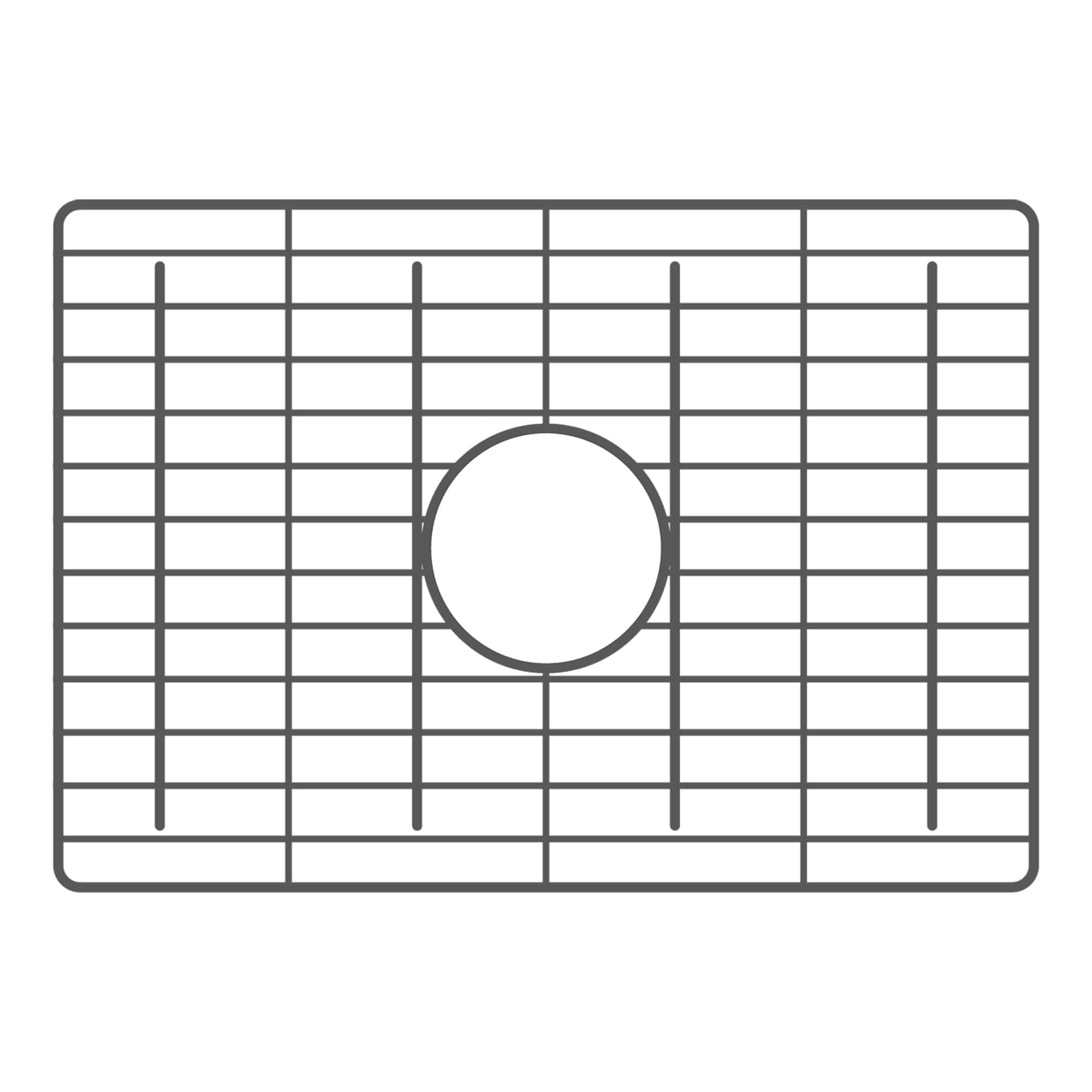 Native Trails 18.5" x 13" Bottom Grid in Gunmetal PVD, GRD1813-GM
