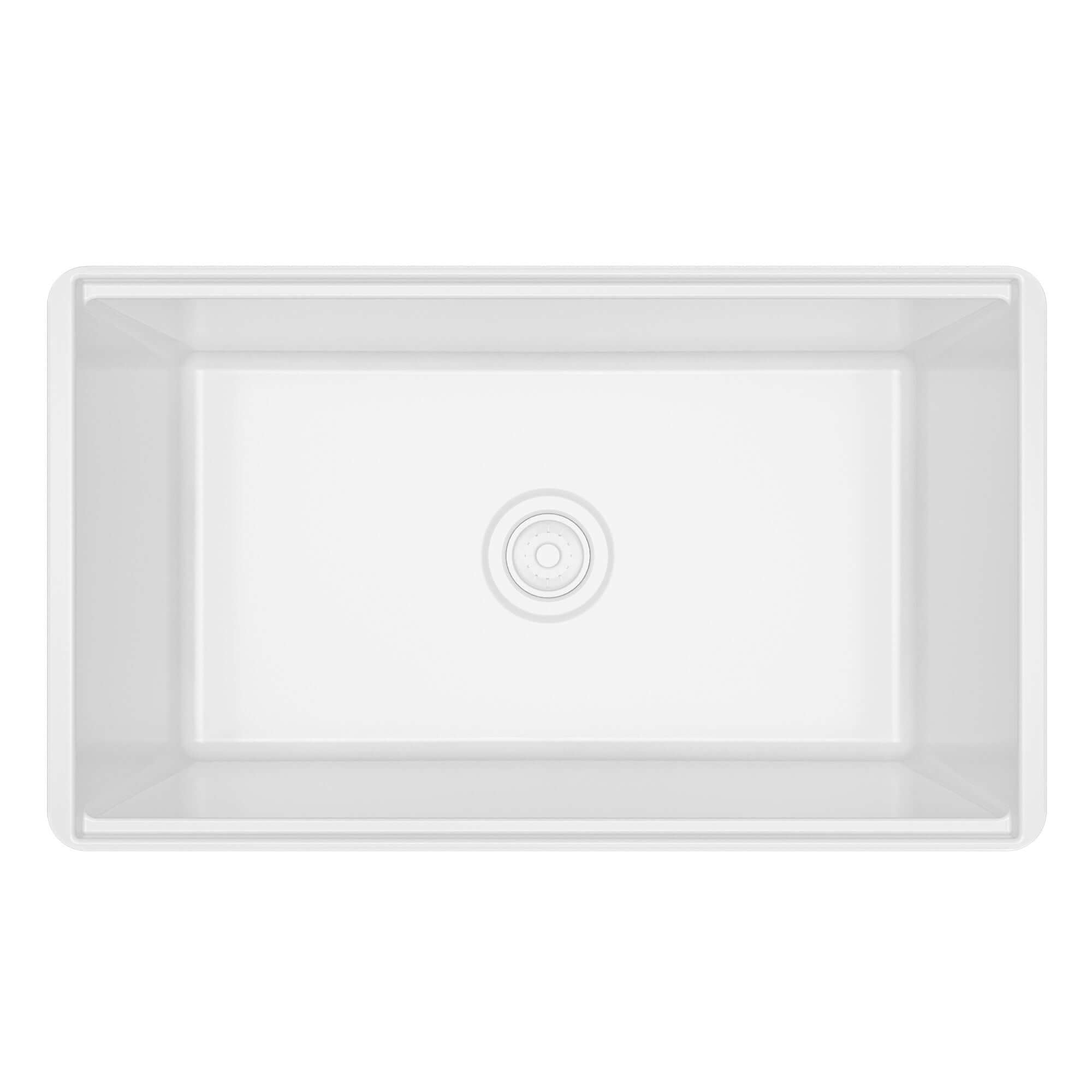 Alternative View of Karran Fireclay 30" Fireclay Workstation Farmhouse Sink with Accessories, White, FCWSF30SBWH-PK1