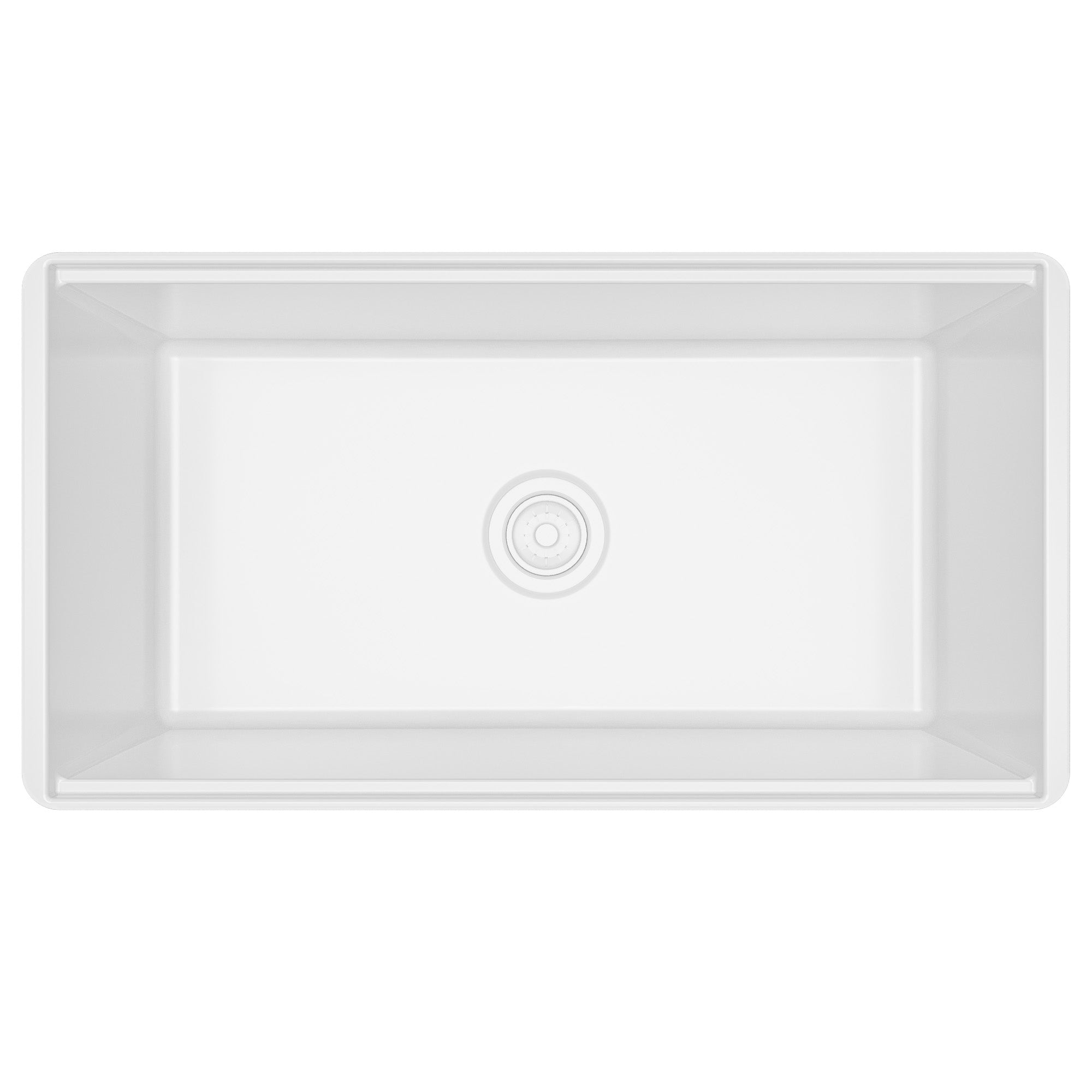 Alternative View of Karran Fireclay 33" Fireclay Workstation Farmhouse Sink with Accessories, White, FCWSF33SBWH-PK1