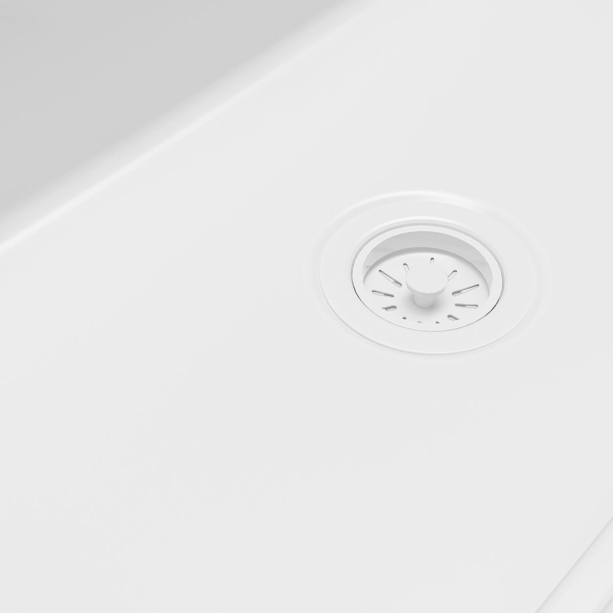 Alternative View of Karran Fireclay 33" Fireclay Workstation Farmhouse Sink with Accessories, White, FCWSD33SBWH-PK1