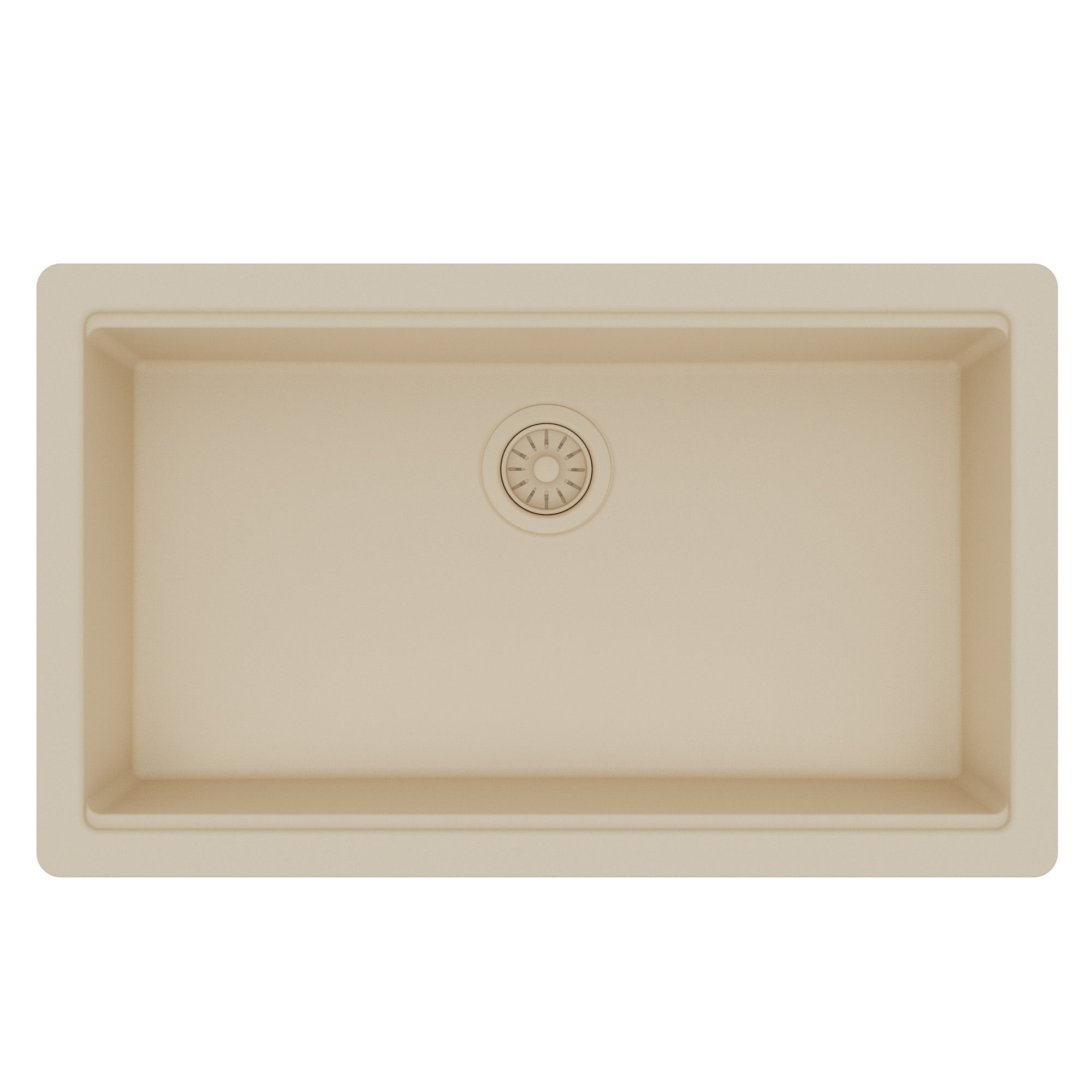 Karran 32 quartz composite workstation kitchen sink bisque product image