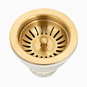 Alternate Image for Houzer 3-1/2" Basket Strainer Drain in Antique Copper - Stainless Steel & Plastic, 20 Gauge, 190-9180 AC
