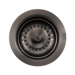 Alternate Image for Houzer 3-1/2" Basket Strainer Drain in Graphite - Stainless Steel & Plastic, 20 Gauge, 190-9180 GR