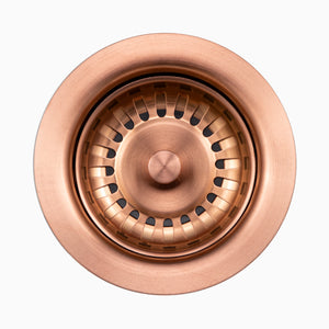 Alternate Image for Houzer 3-1/2" Basket Strainer Drain in Rose Gold - Stainless Steel & Plastic, 190-9180 RG