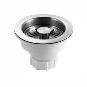 Alternate Image for Houzer 3-1/2" Stainless Steel Pop-Up Basket Strainer Drain - Stainless Steel & Plastic, 20 Gauge, 190-9400