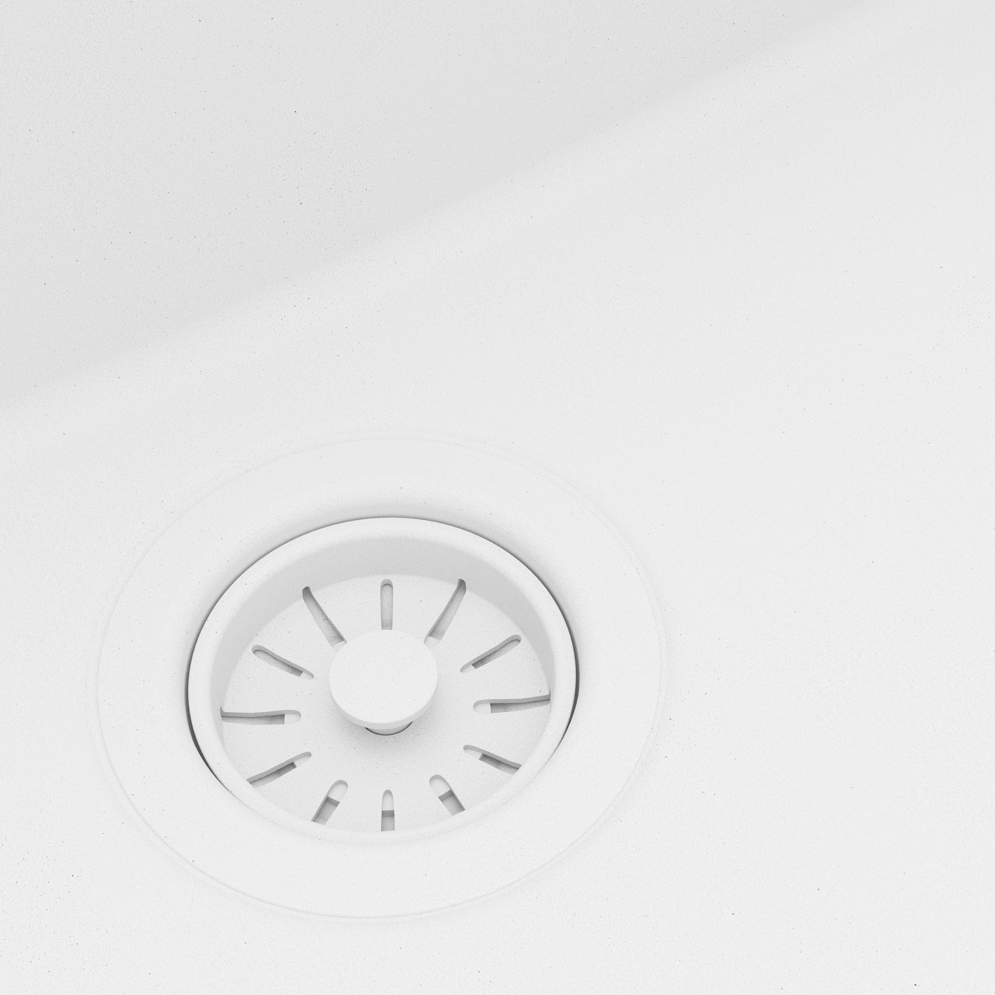 Karran 33 quartz composite workstation kitchen sink white product image