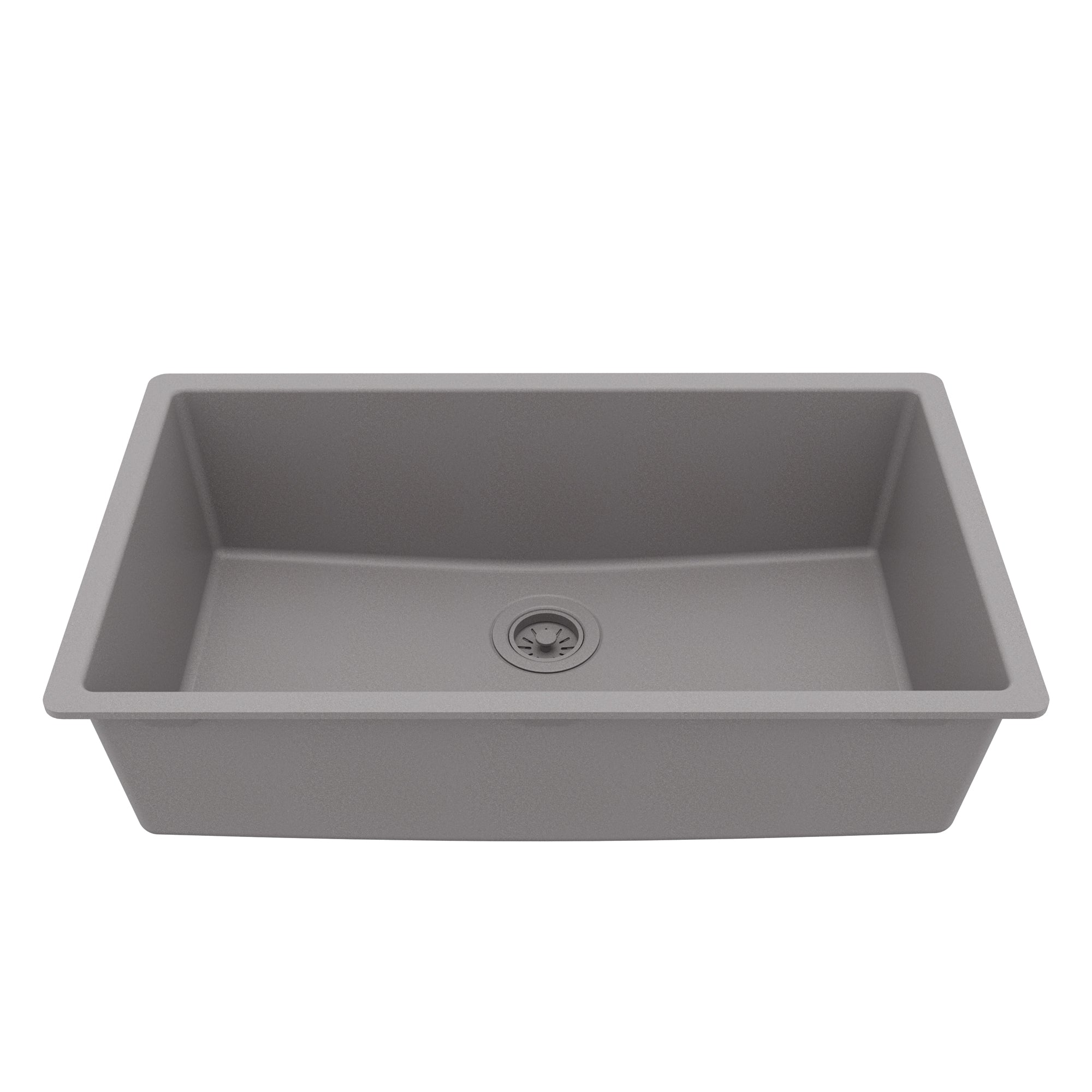 Main Image of Karran 32" Undermount Quartz Composite Kitchen Sink, Grey, QU-812-GR