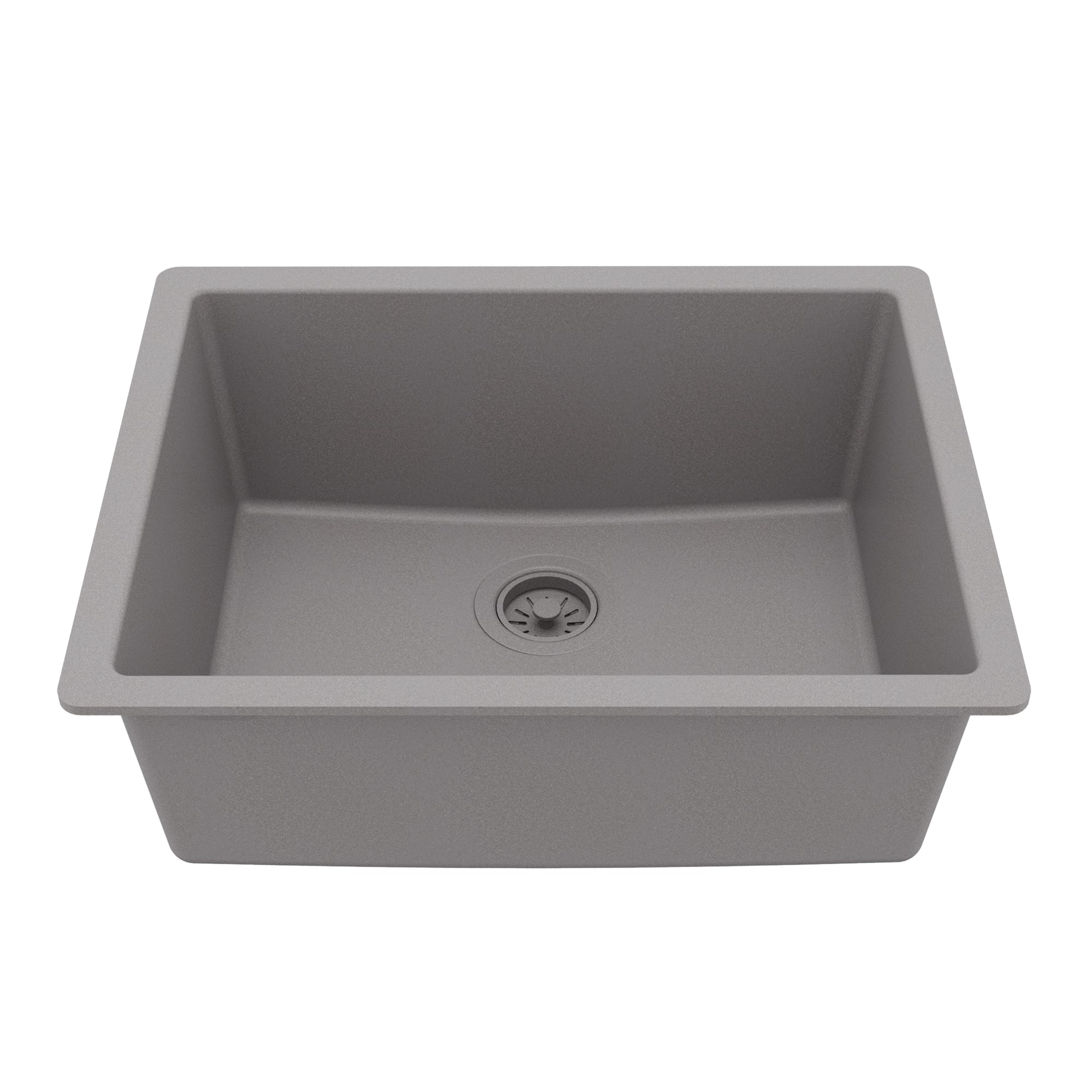Main Image of Karran 24" Undermount Quartz Composite Kitchen Sink, Grey, QU-820-GR