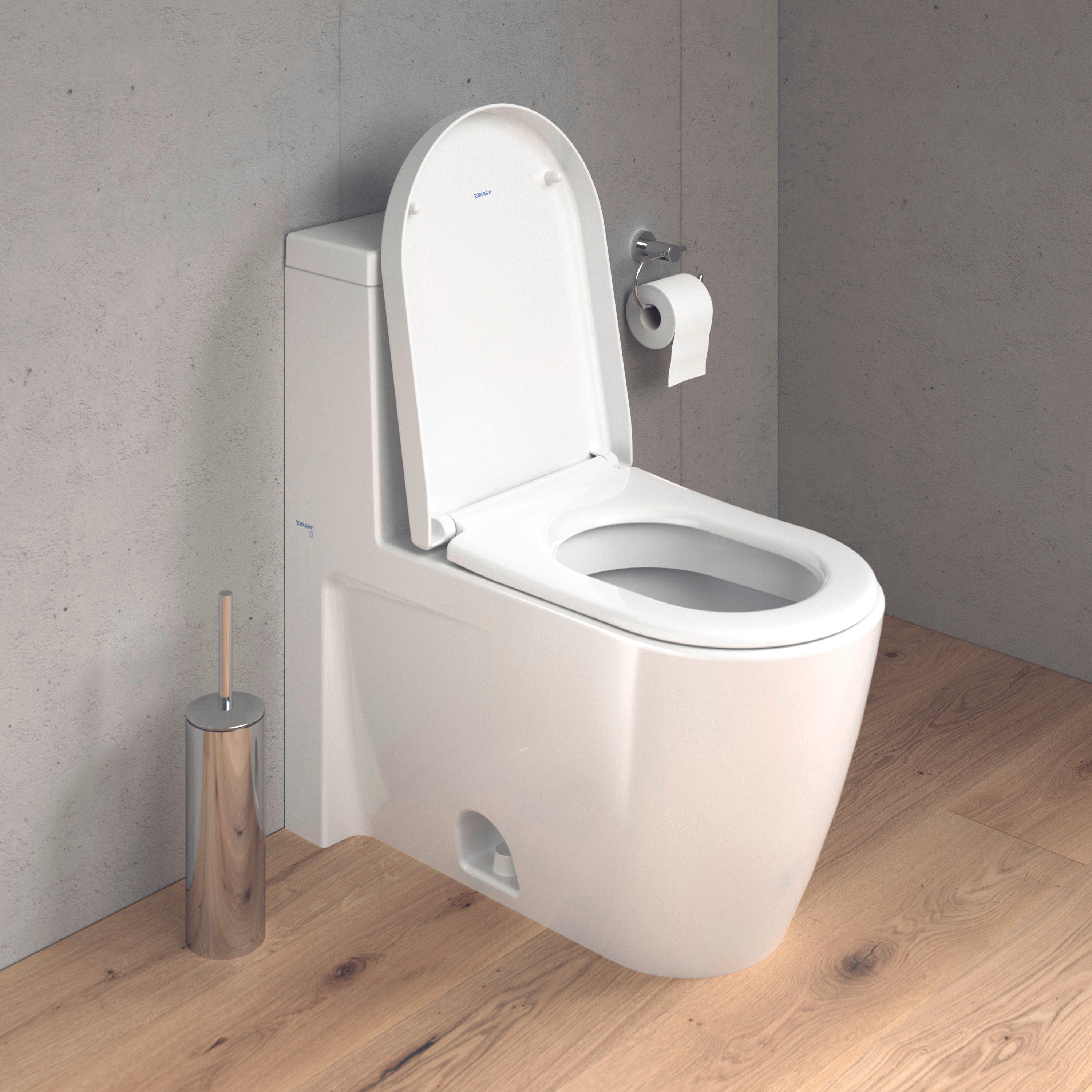 Starck 3 Elongated Slow Close Toilet Seat in White