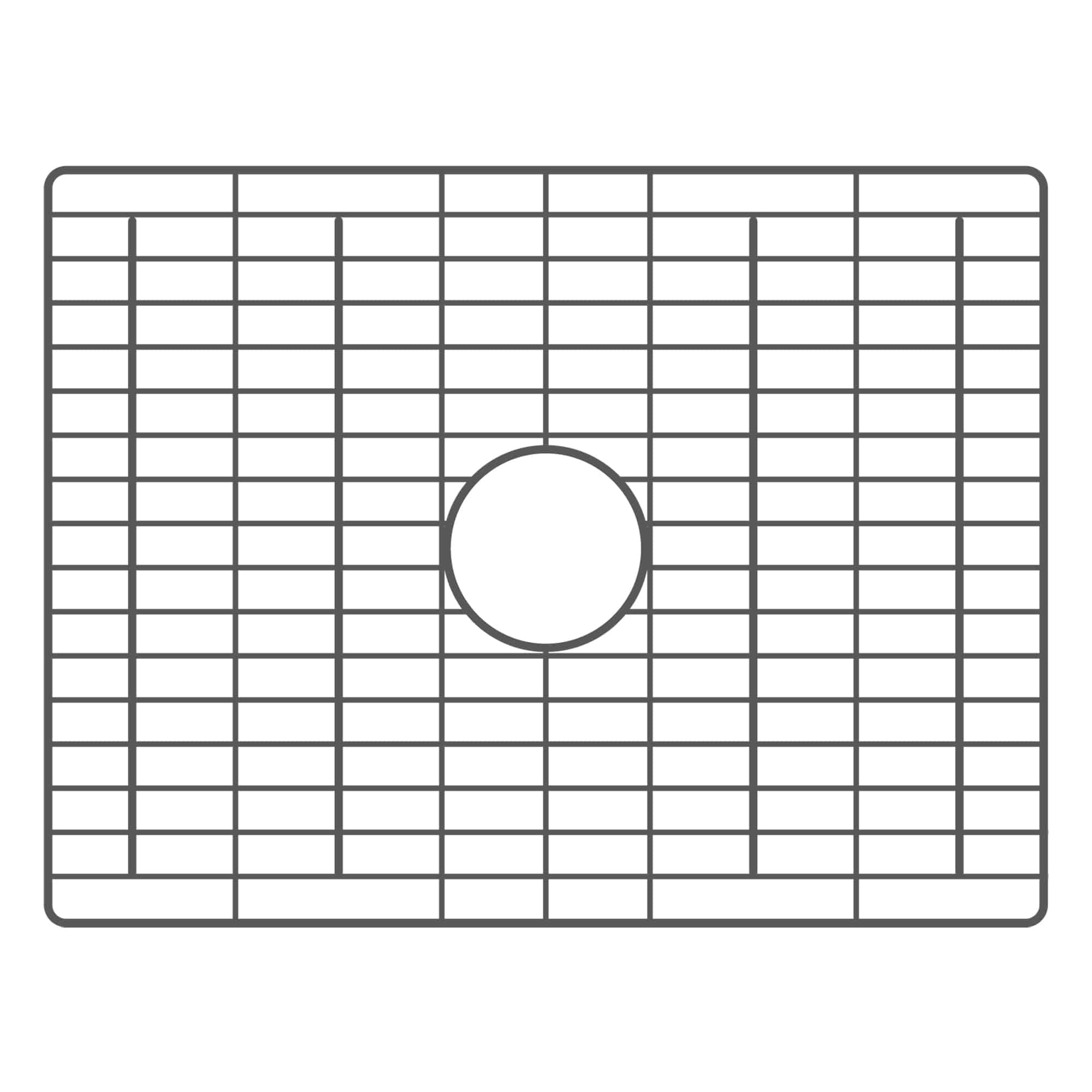 Native Trails 22.75" x 17.25" Bottom Grid in Gunmetal PVD, GRD2217-GM