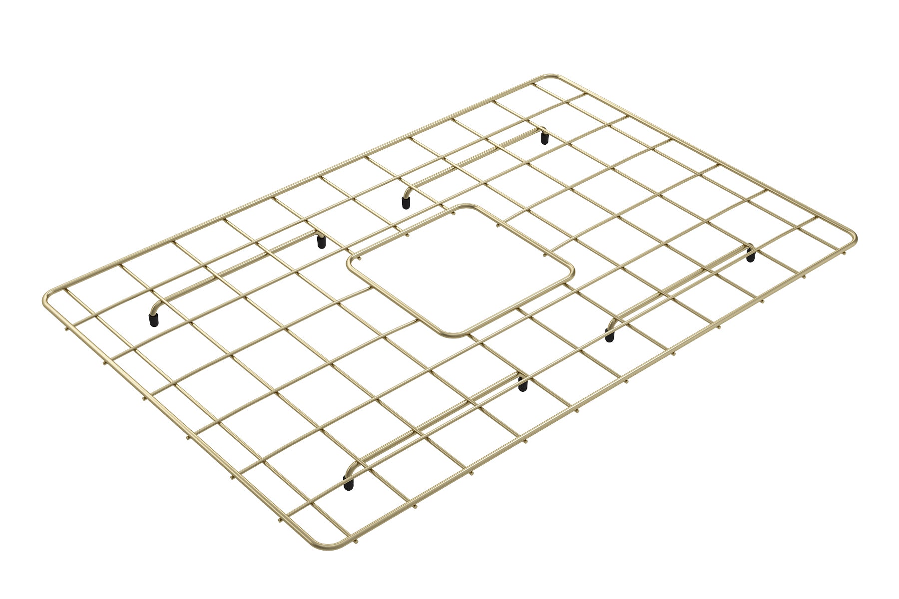 BOCCHI Brushed Gold Stainless Steel Sink Grid for 27" 1356 Kitchen Sinks, 2300 2001BG
