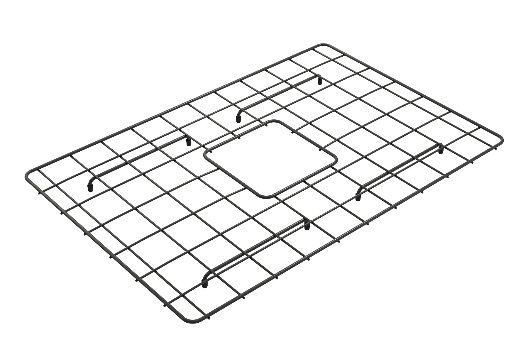 BOCCHI Matte Black Stainless Steel Sink Grid for 27" 1356 Kitchen Sinks, 2300 2001MB