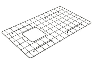 Alternate Image for BOCCHI Gun Metal finished Stainless Steel Sink Kit Grid for 30in. 1346/1347 Farmhouse Apron Front Fireclay Single Bowl Kitchen Sink, 2300 2002 GM