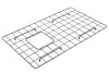BOCCHI Gun Metal finished Stainless Steel Sink Kit Grid for 30in. 1346/1347 Farmhouse Apron Front Fireclay Single Bowl Kitchen Sink, 2300 2002 GM