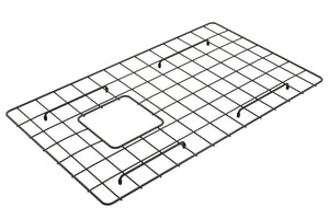 Alternate Image for BOCCHI Matte Black finished Stainless Steel Sink Kit Grid for 30in. 1346/1347 Farmhouse Apron Front Fireclay Single Bowl Kitchen Sink, 2300 2002 MB