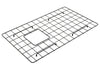 BOCCHI Matte Black finished Stainless Steel Sink Kit Grid for 30in. 1346/1347 Farmhouse Apron Front Fireclay Single Bowl Kitchen Sink, 2300 2002 MB
