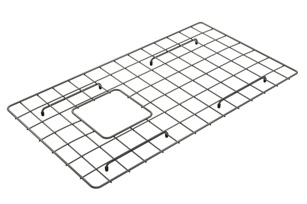 BOCCHI Gun Metal Stainless Steel Sink Grid for 30" 1344 Kitchen Sinks, 2300 2003GM
