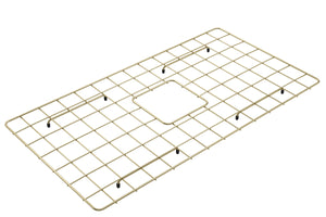 Alternate Image for BOCCHI Brushed Gold Stainless Steel Sink Grid for 33" 1352/1353/1504 Kitchen Sinks, 2300 2004BG