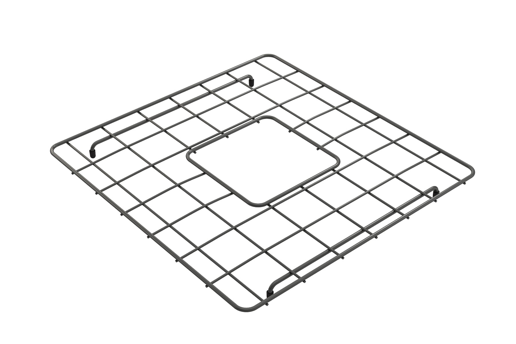 BOCCHI Gun Metal Stainless Steel Sink Grid for 36" 1350/1351 Kitchen Sinks, 2300 2007GM