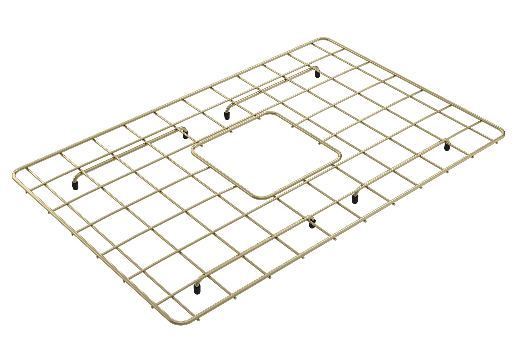 BOCCHI Brushed Gold Stainless Steel Sink Grid for 27" 1360 Kitchen Sinks, 2300 2010BG