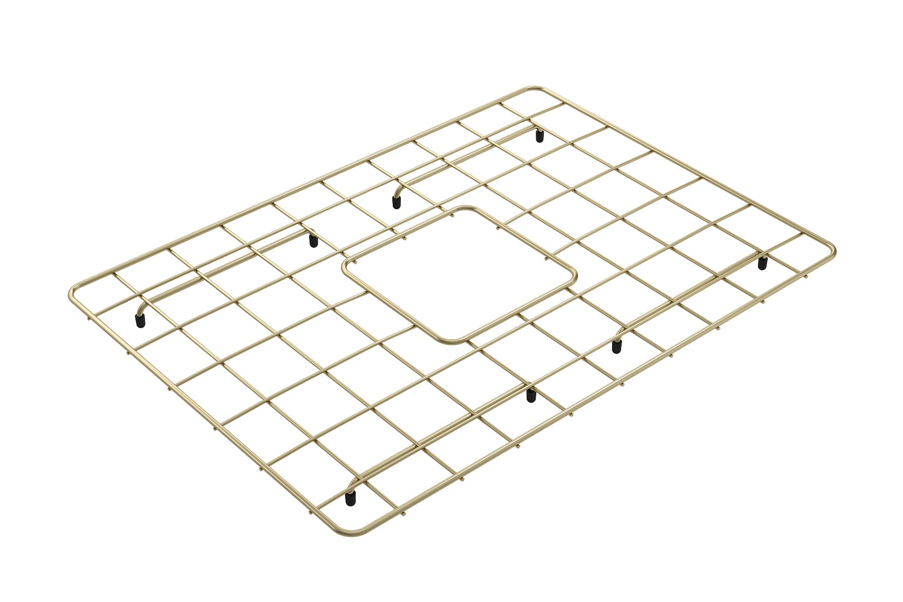 BOCCHI Brushed Gold Stainless Steel Sink Grid for 24" 1137 Kitchen Sinks, 2300 2014BG