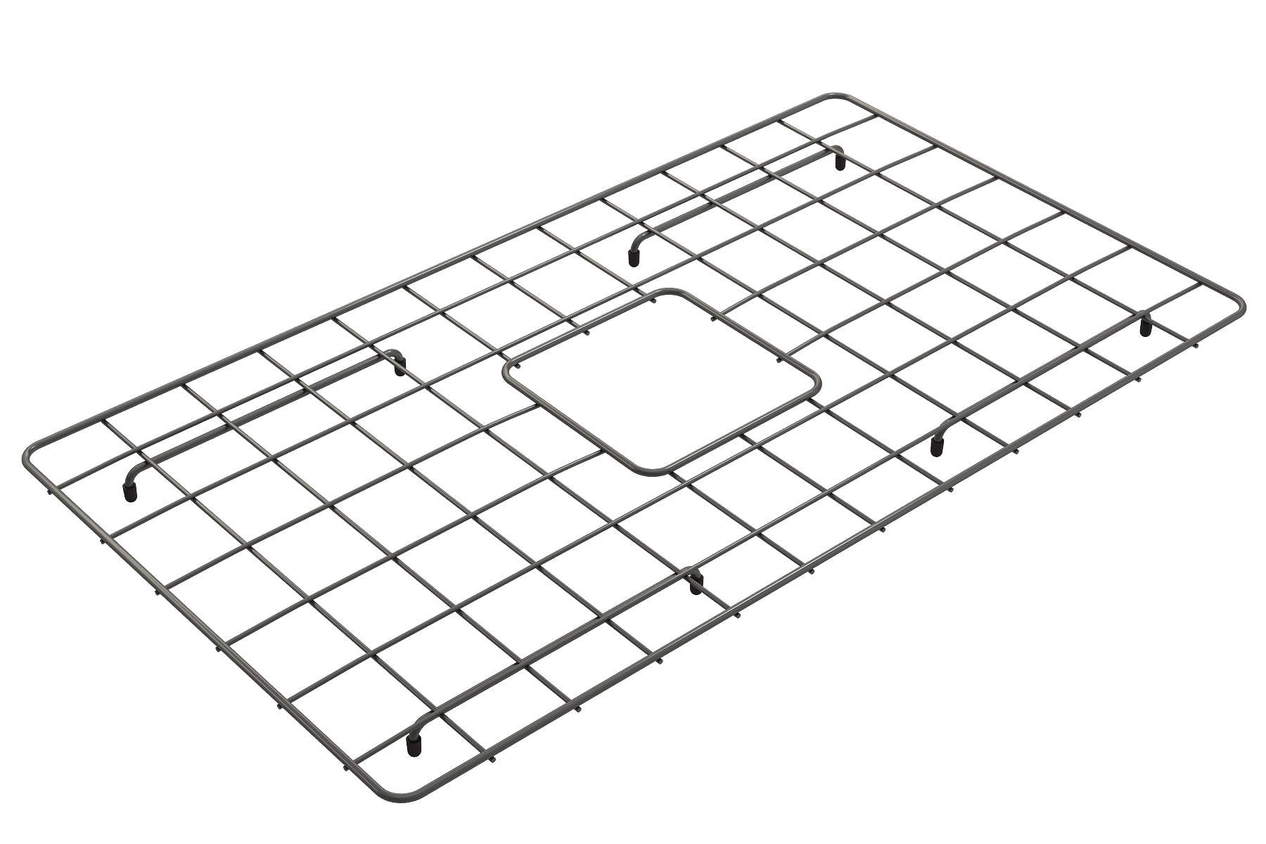 BOCCHI Gun Metal Stainless Steel Sink Grid for 30" 1138/1481 Kitchen Sinks, 2300 2015GM