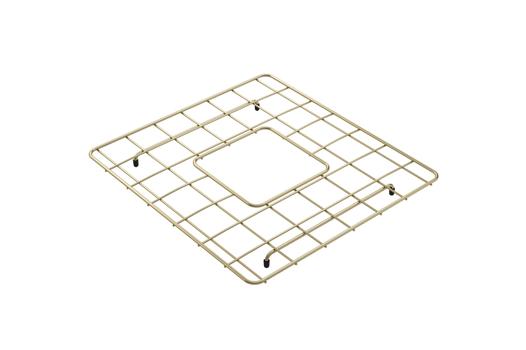 BOCCHI Brushed Gold Stainless Steel Sink Grid for 33D" 1139 Kitchen Sinks, 2300 2016BG