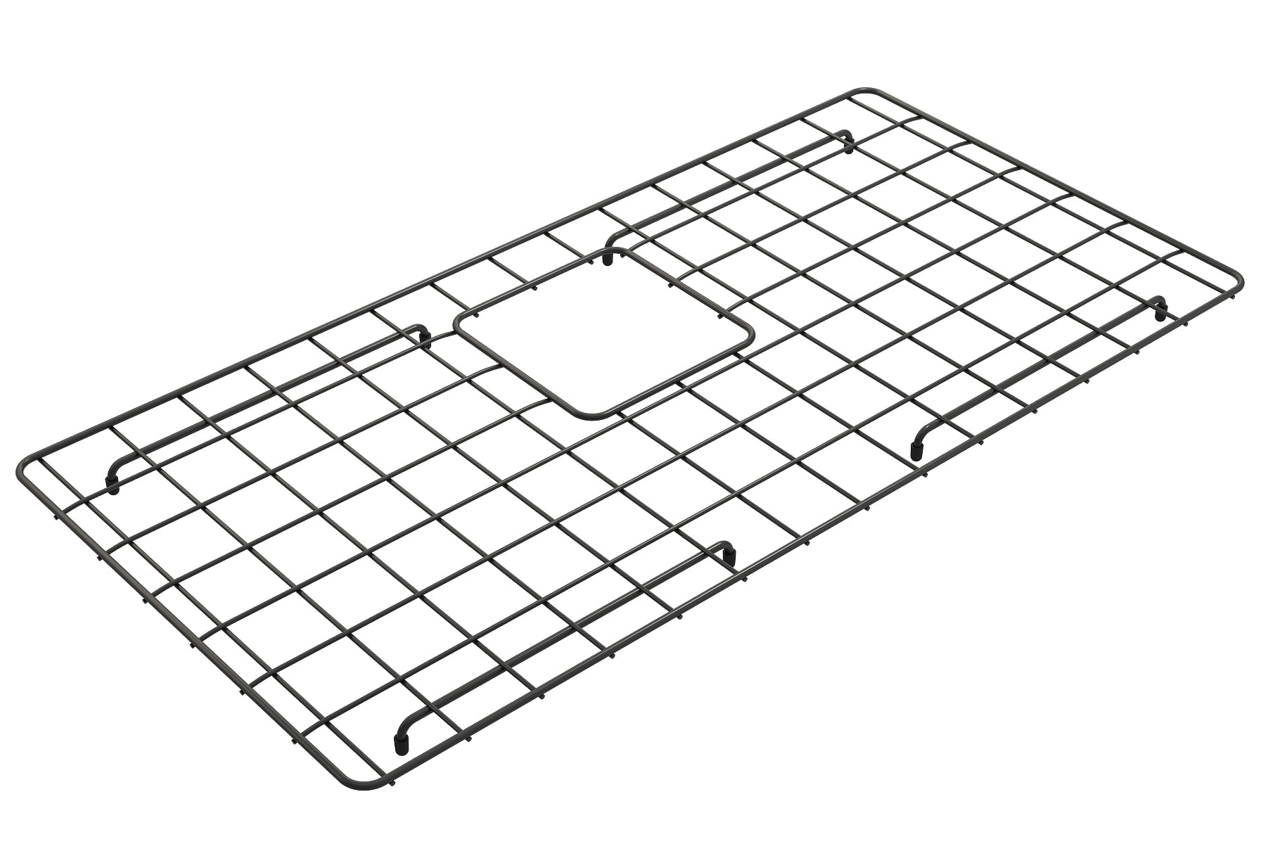 BOCCHI Matte Black Stainless Steel Sink Grid for 34" 1500 Kitchen Sinks, 2300 2035MB