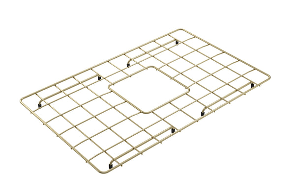 BOCCHI Brushed Gold Stainless Steel Sink Grid for 27" 1633 Kitchen Sinks, 2300 2058BG