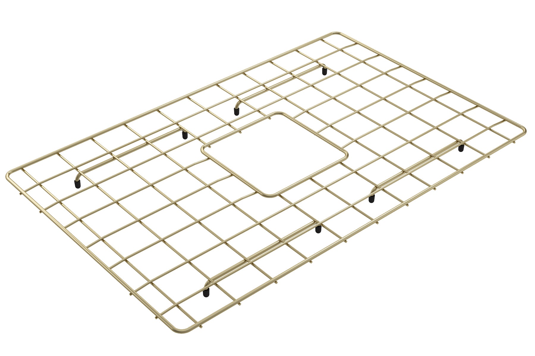 BOCCHI Brushed Gold Stainless Steel Sink Grid for 27" 1628 Kitchen Sinks, 2300 2059BG