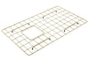 BOCCHI Brushed Gold Stainless Stainless Steel Sink Kit Grid for 30in. 1346/1347 Farmhouse Apron Front Fireclay Single Bowl Kitchen Sink, 2300 2002 BG