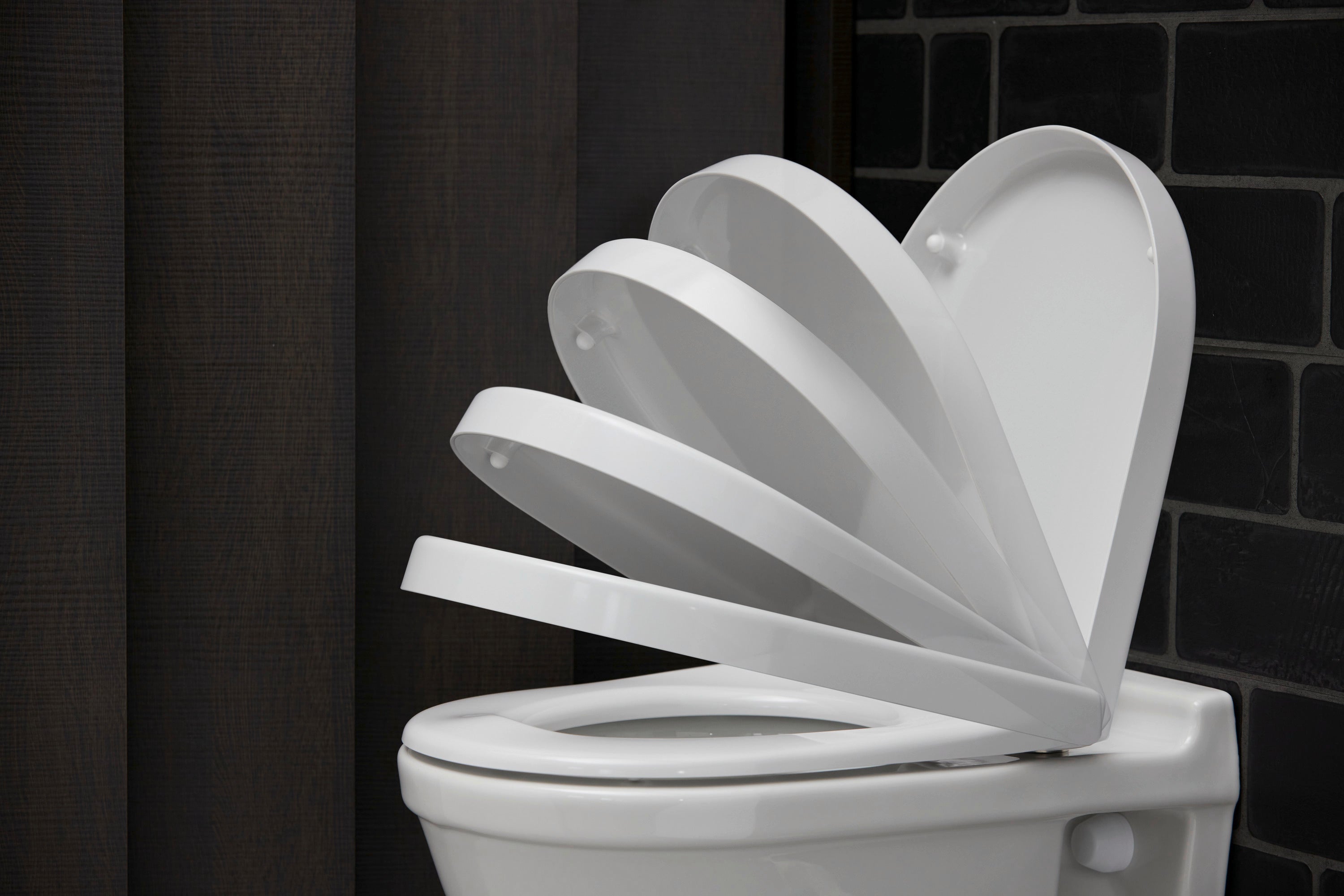 Starck 3 Elongated Slow Close Toilet Seat in White