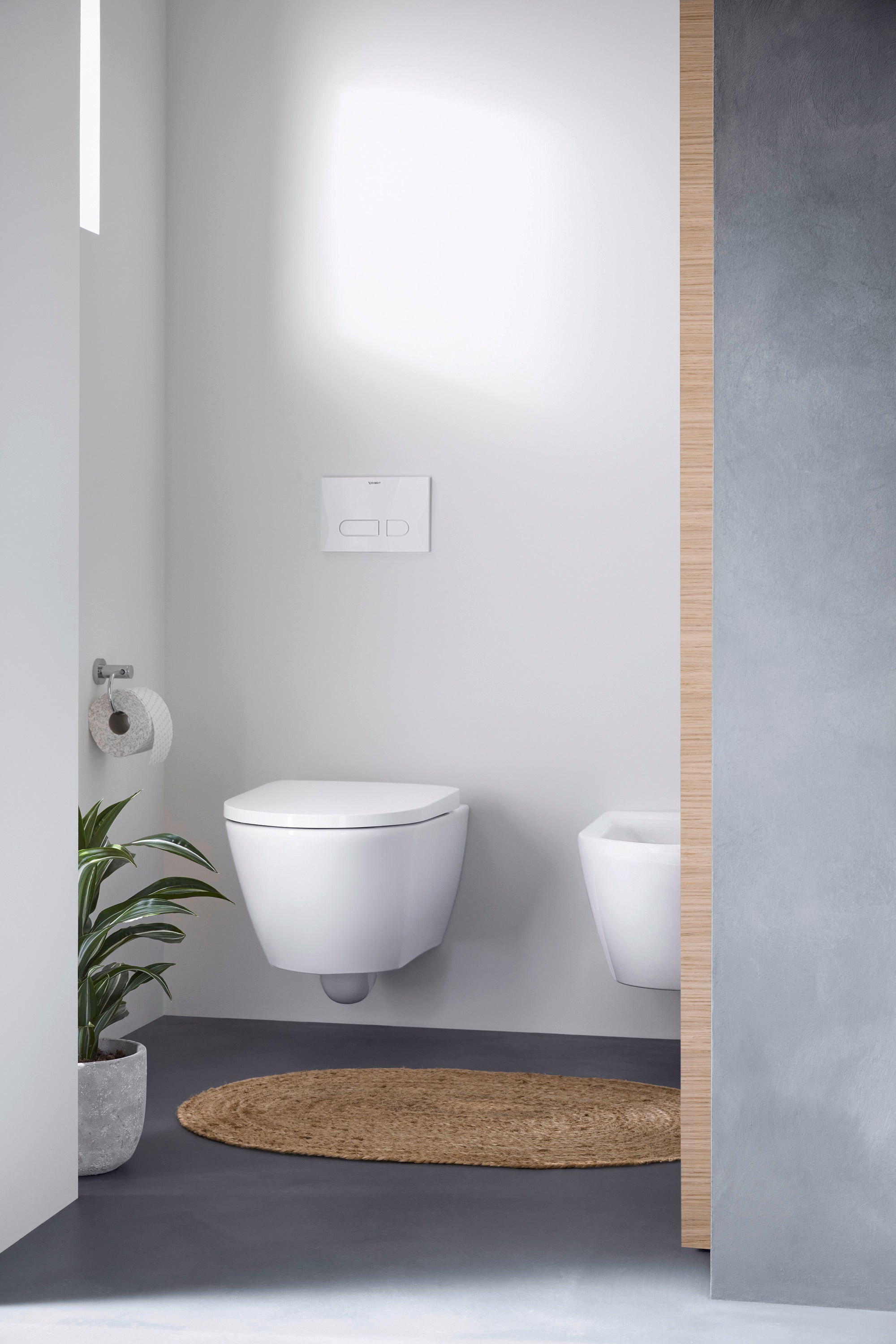 D-Neo Round Slow Close Toilet Seat in White