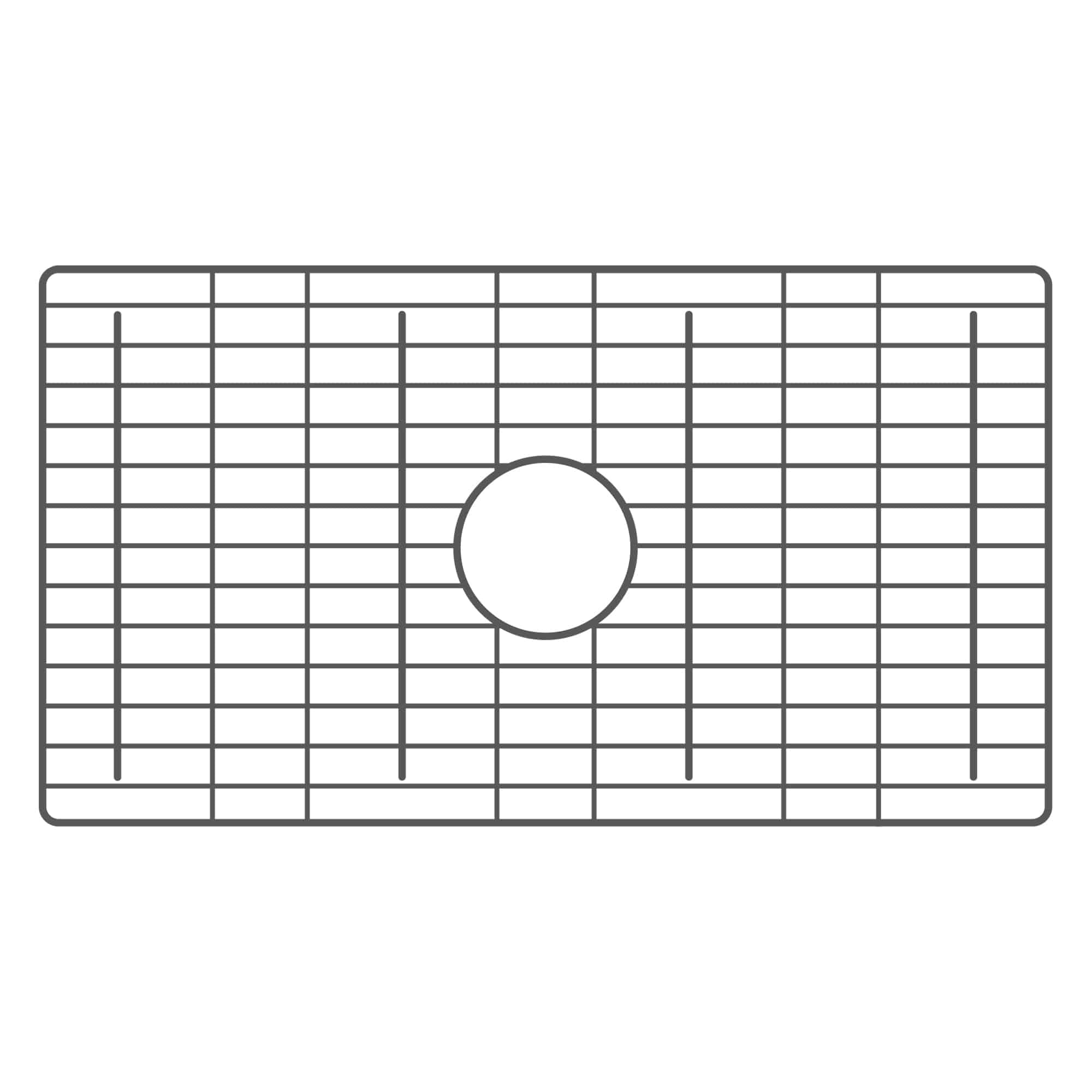 Native Trails 25.75" x 14.25" Bottom Grid in Gunmetal PVD, GRD2614-GM
