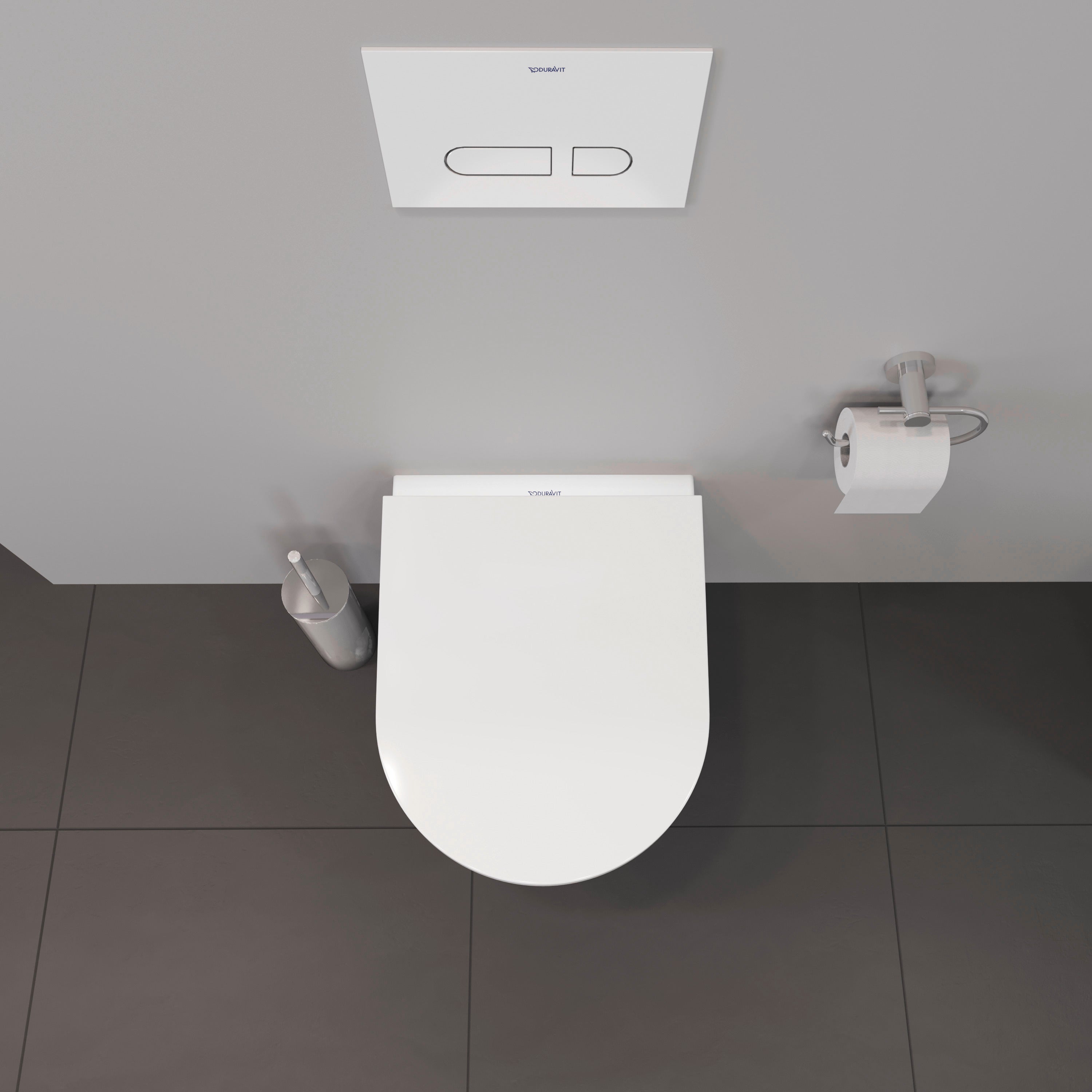 D-Neo Round Slow Close Toilet Seat in White