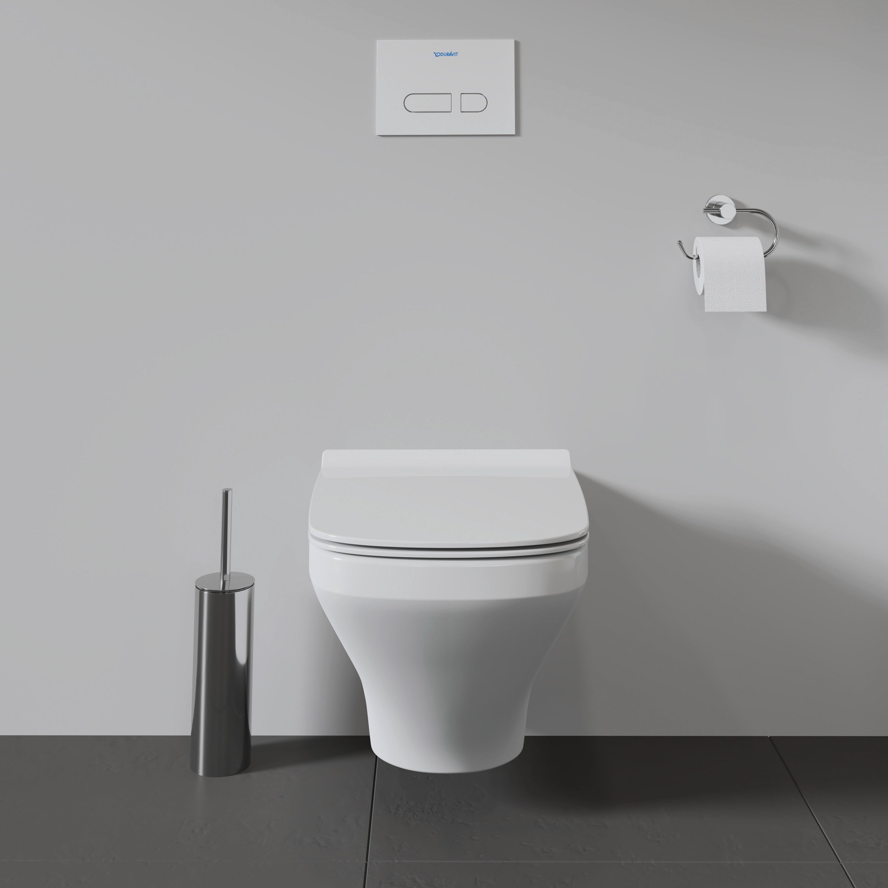 DuraStyle Round Slow Close Toilet Seat in White