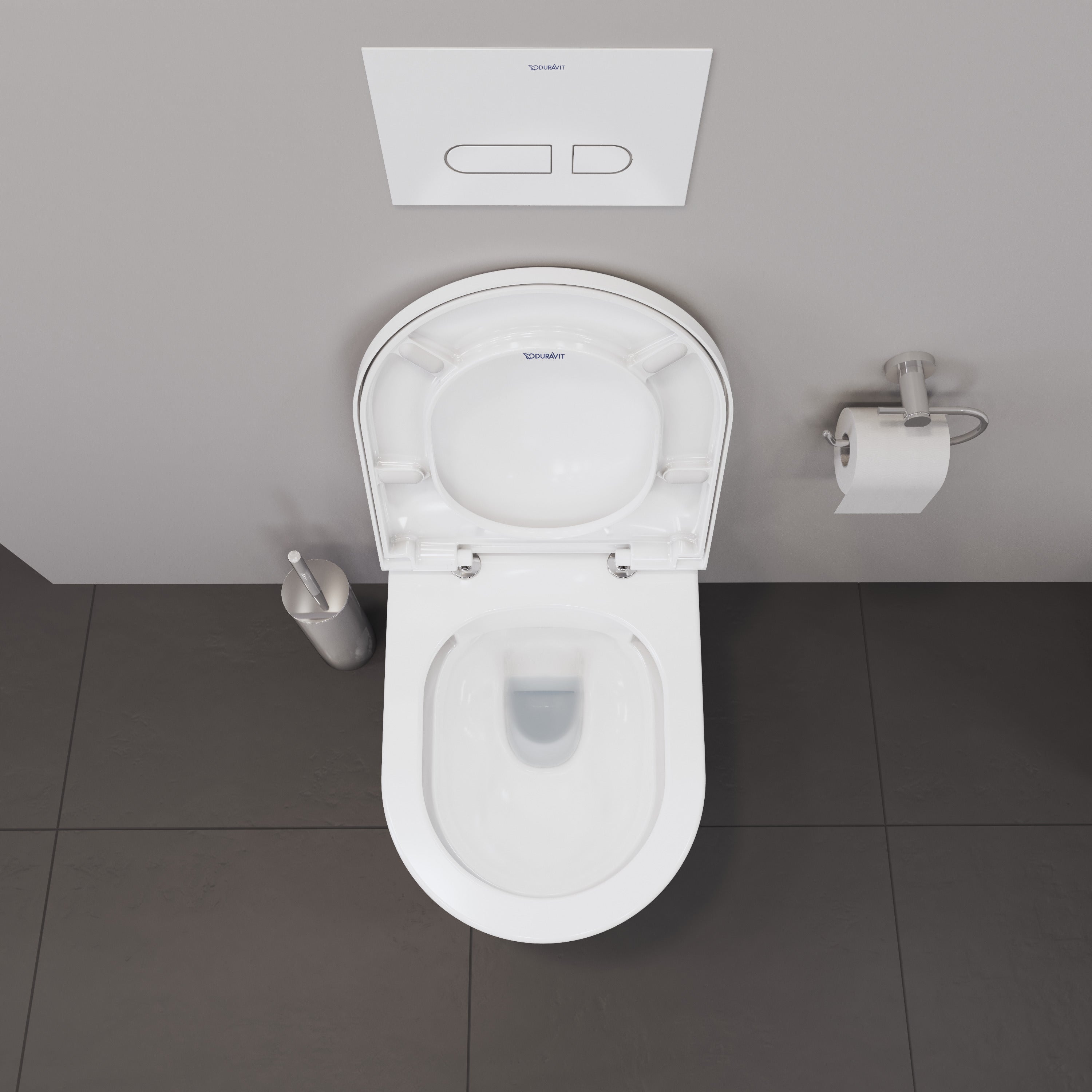 D-Neo Round Slow Close Toilet Seat in White