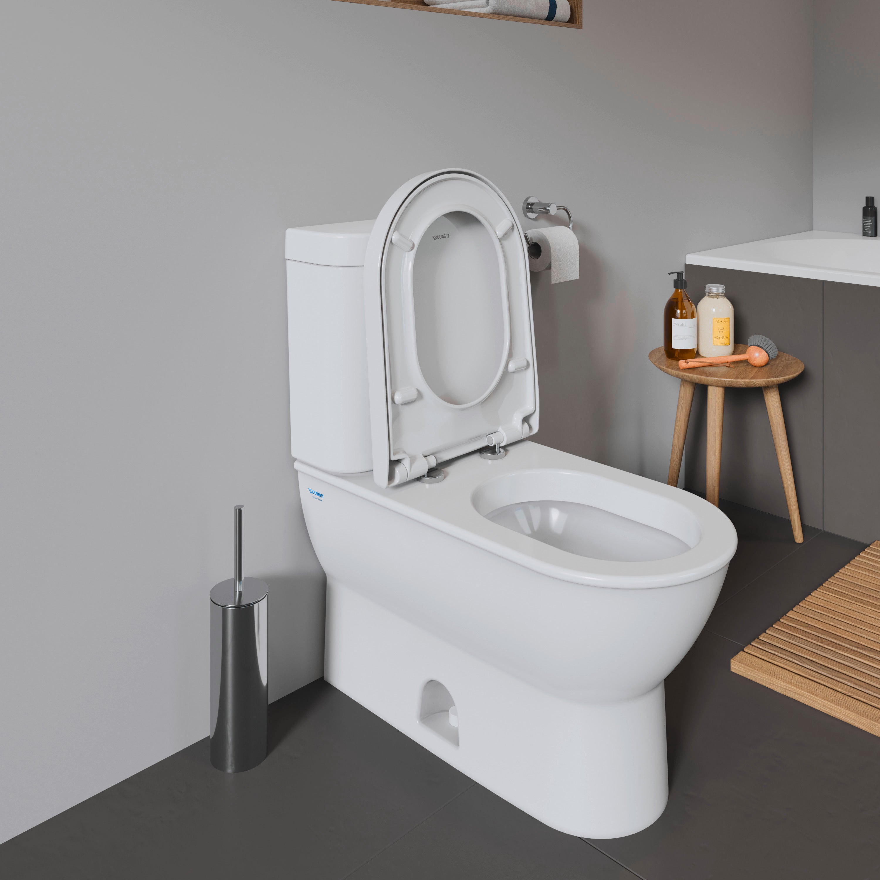Starck 3 Elongated Slow Close Toilet Seat in White