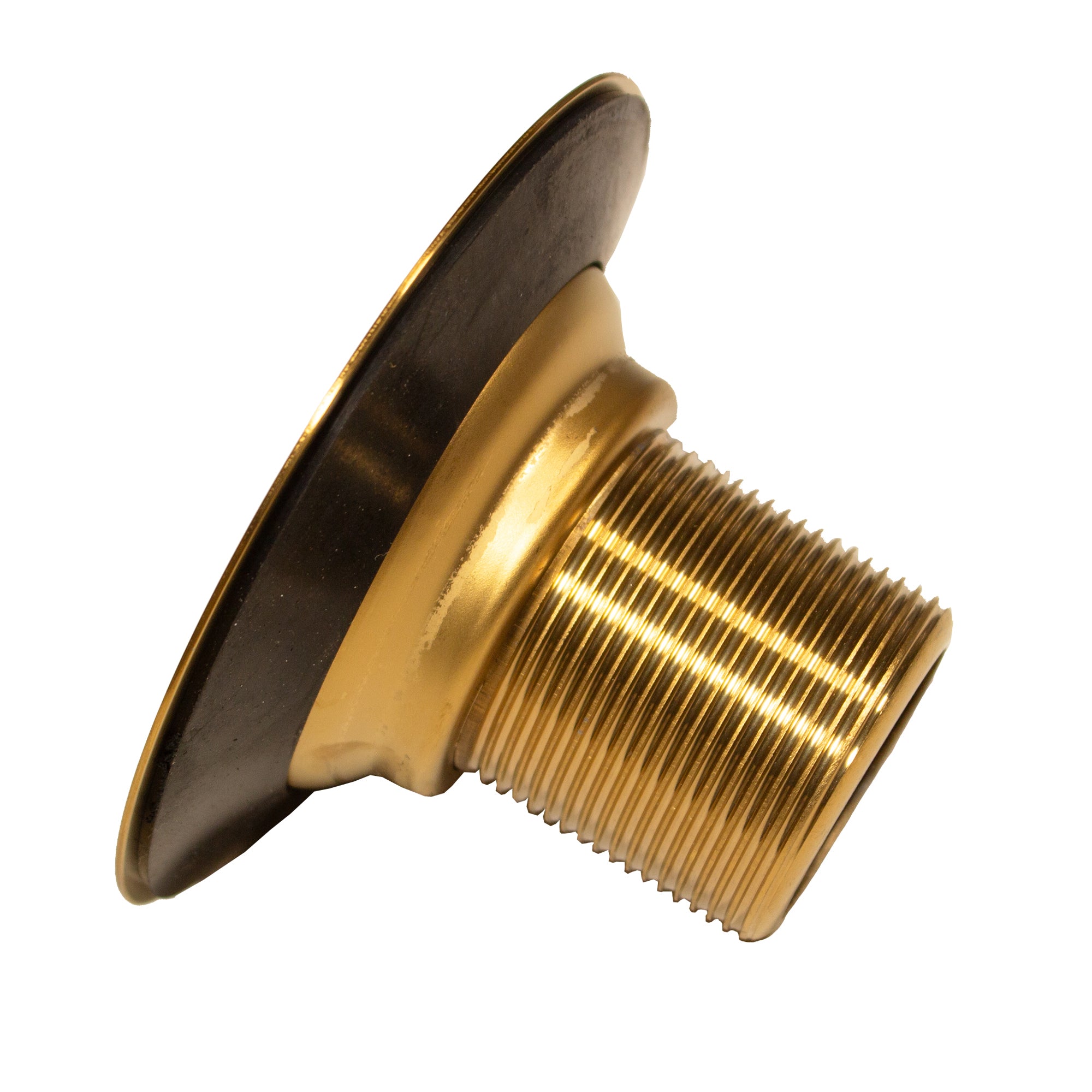 Nantucket Sinks Premium Accessories 3 inch Utility Sink Grid Drain Satin Brass, Stainless Steel/Brass, 16 Gauge, 3CHGRSB
