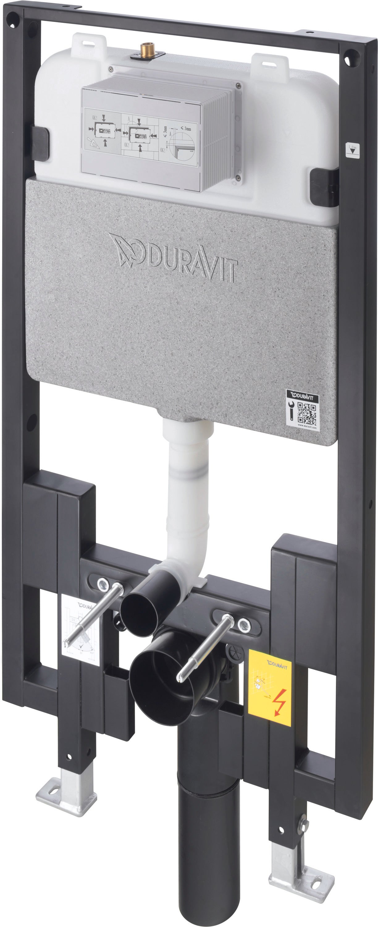 DuraSystem 1.6/0.8 GPF Dual Flush In-Wall Tank & Carrier for 2"x4" and 2"x6" Studs