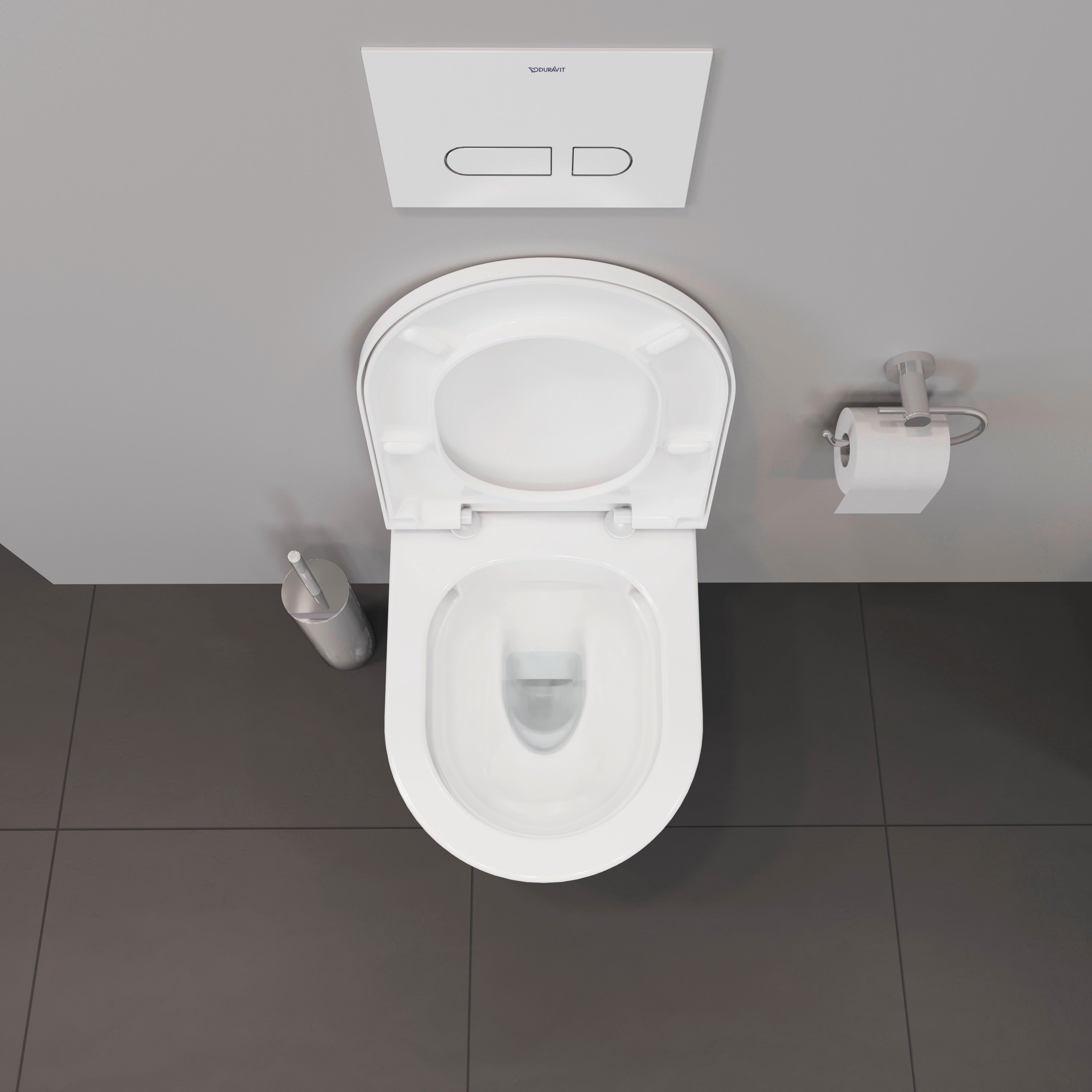 D-Neo Round Slow Close Toilet Seat in White