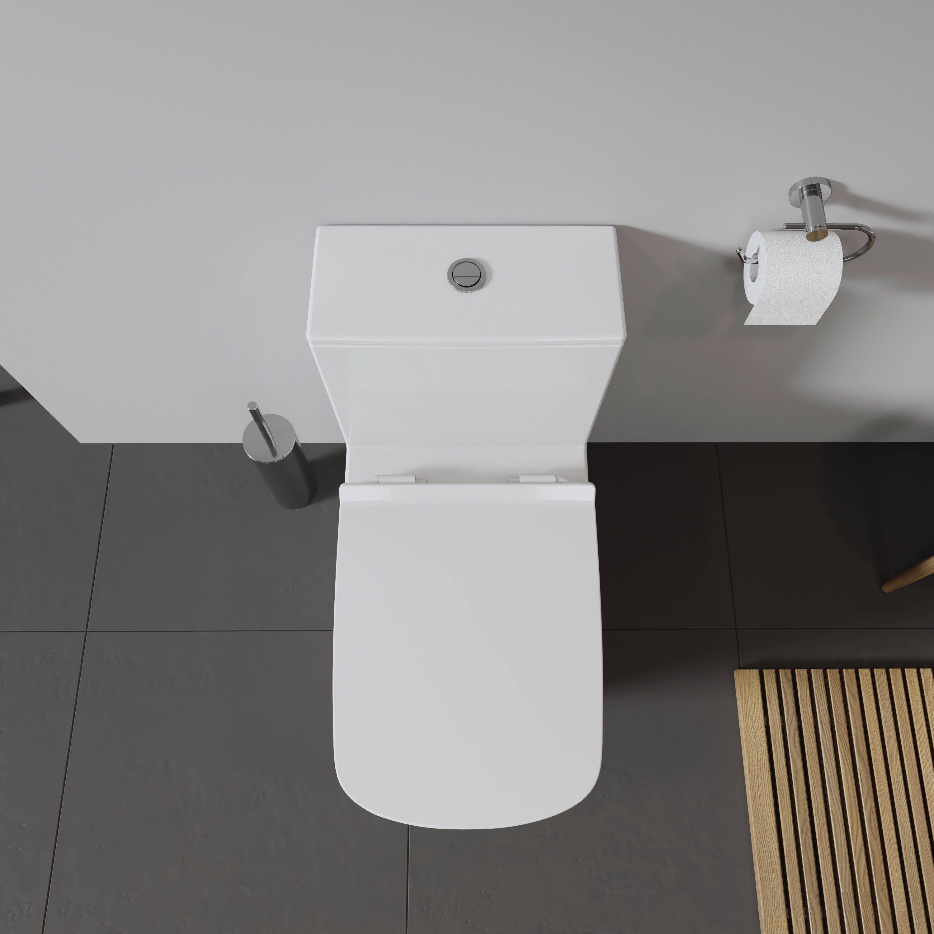 DuraStyle Elongated Slow Close Toilet Seat in White