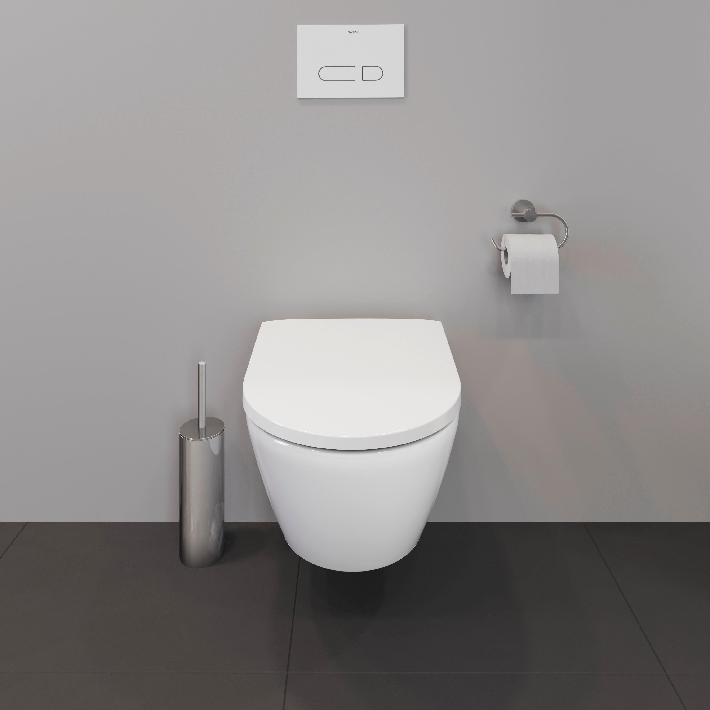D-Neo Round Slow Close Toilet Seat in White