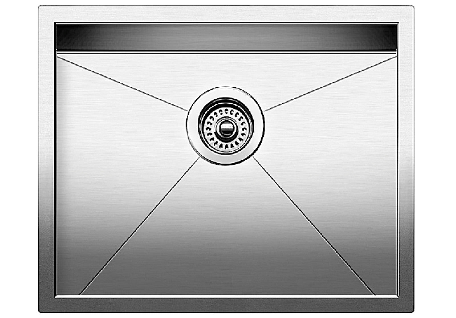 Blanco Precision 22" Undermount Stainless Steel Kitchen Sink, 18 Gauge, Satin Polish, 516210