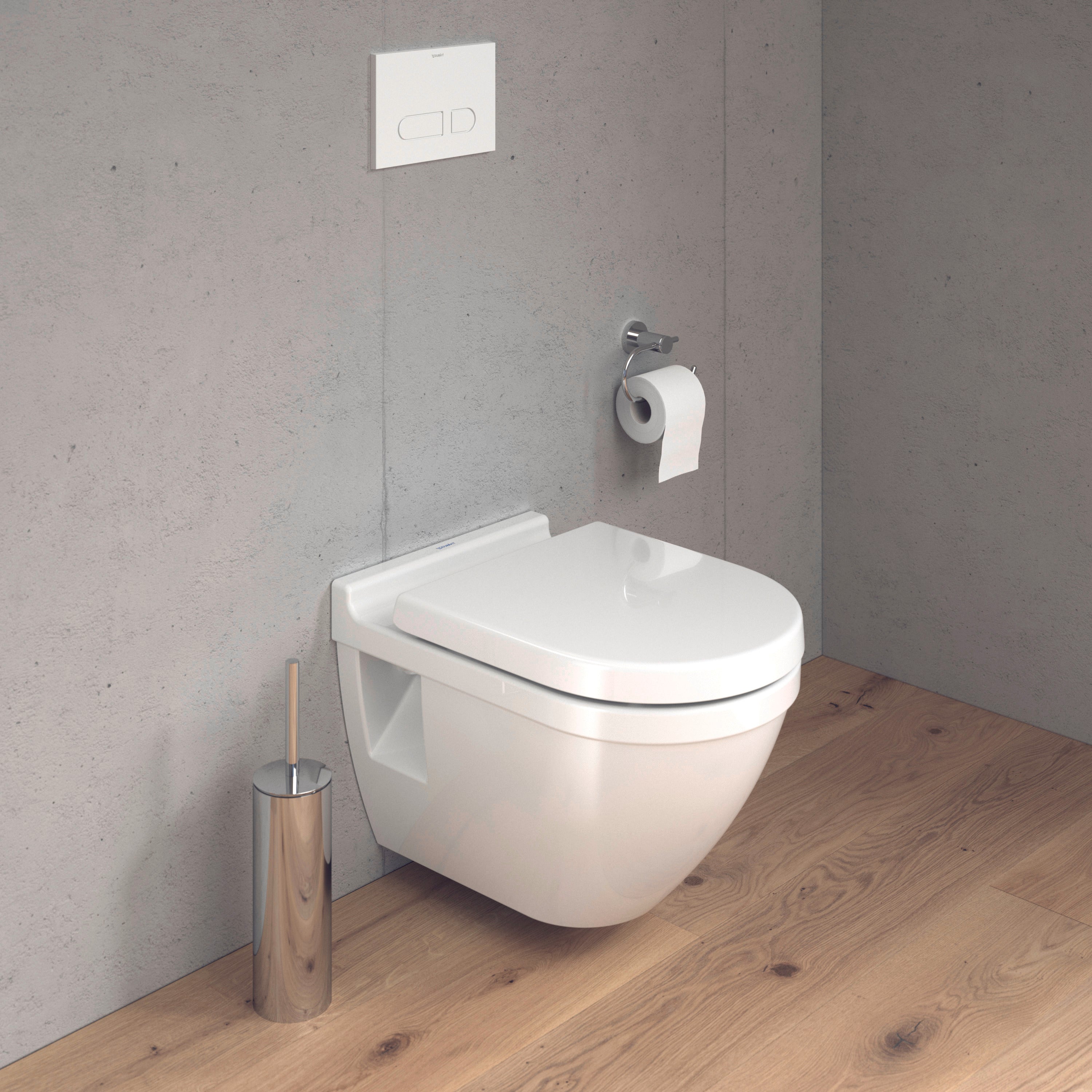 Starck 3 Elongated Slow Close Toilet Seat in White