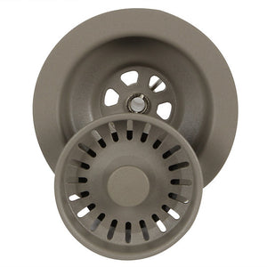 Alternate Image for Nantucket Sinks Basket Strainer Kitchen Drain For Granite Composite Sinks - Truffle, 3.5KD-GCTR