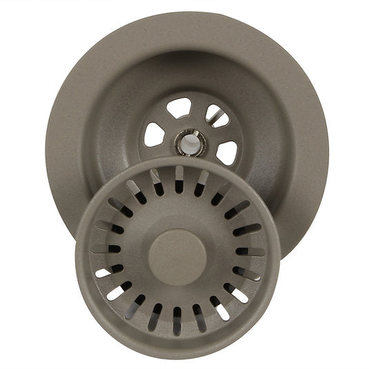 Nantucket Sinks Basket Strainer Kitchen Drain For Granite Composite Sinks - Truffle, 3.5KD-GCTR