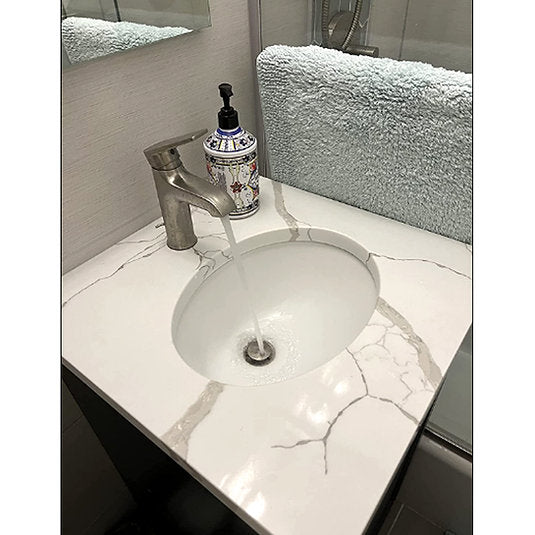 Nantucket Sinks Great Point 15" x 12.125" Oval Undermount Ceramic - Vitreous China Bathroom Sink, White, UM-13x10-W